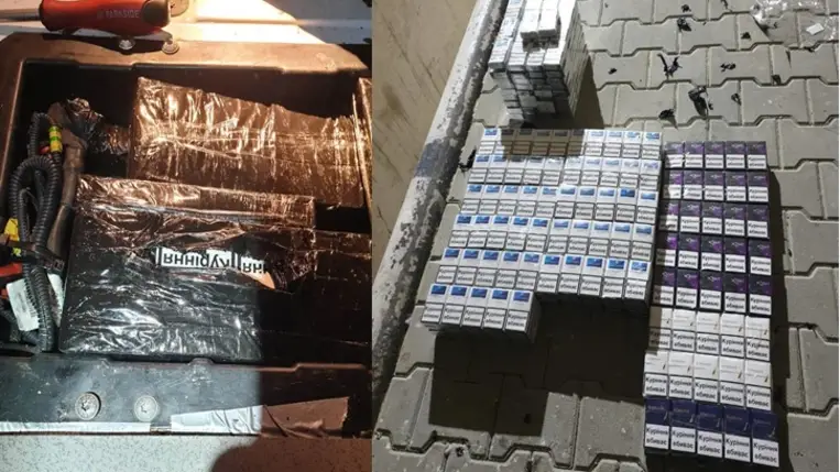 Beparfümözte az elrejtett cigarettát, nehogy a kutyák kiszagolják. Fotó: Kárpátaljai Vámhivatal