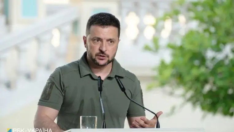 Volodimir Zelenszkij, Ukrajna elnöke. Fotó: rbc.ua