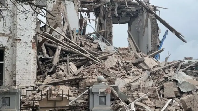 Orosz légitámadás érte a dél-ukrajnai Zaporizzsja megyében található Orihivet.Fotó: t.me/zoda_gov_ua