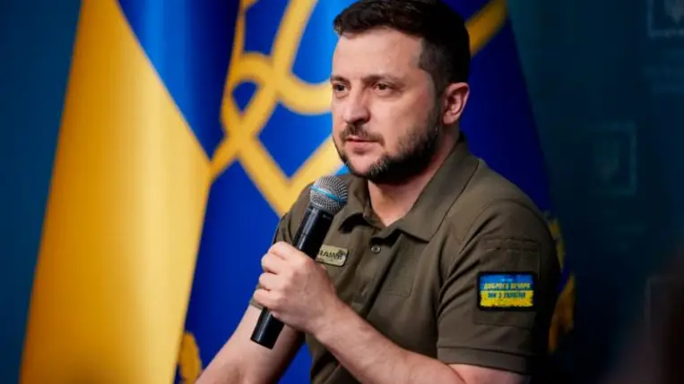 Volodimir Zelenszkij ukrán elnök. Fotó: president.gov.ua