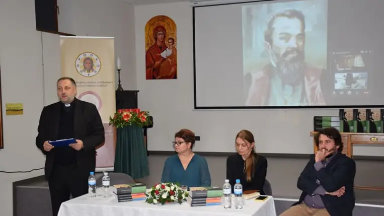 Kárpátaljai görögkatolikus papok névtára: könyvbemutató az Ortutay Elemér Szakkollégiumban. Fotó: Kárpátinfo/Kovács Elemér