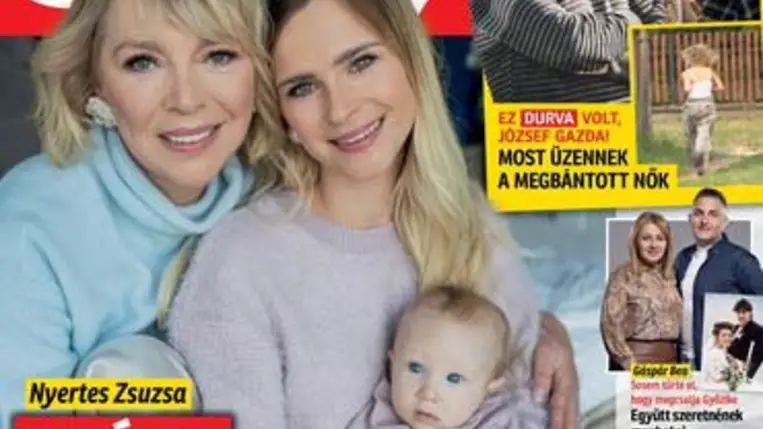 Nyertes Zsuzsának titokban született unokája