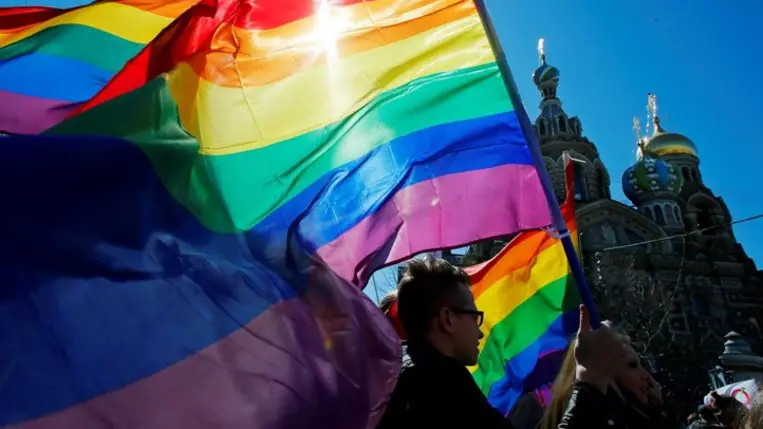 LMBT mozgalom Oroszországban. Illusztráció