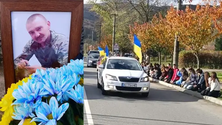 Perecsenyben végső búcsút vettek Vaszil Hleba katonától. Fotó: Perecsenyi Városi Tanács