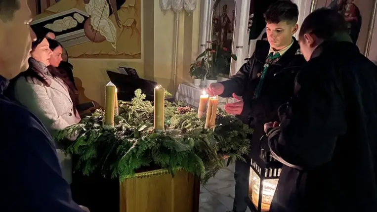A cserkészek Kárpátaljára is elhozták a betlehemi békelángot