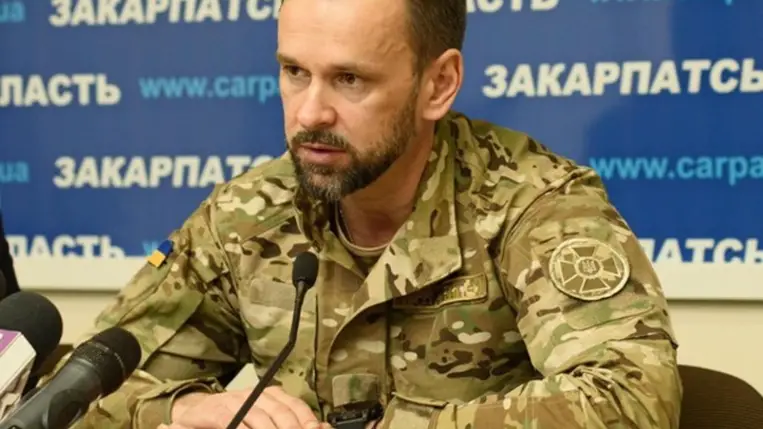 Viktor Mikita, a Kárpátaljai Megyei Katonai Adminisztráció vezetője. Fotó: t.me/zakarpatskaODA