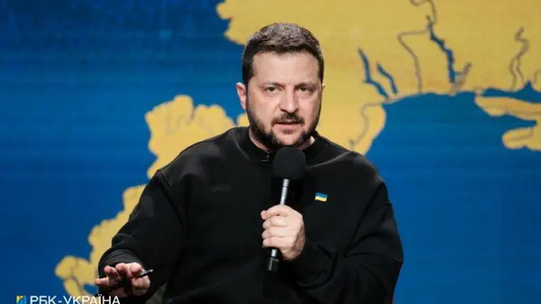 Volodimir Zelenszkij, Ukrajna elnöke. Fotó: RBC.ua