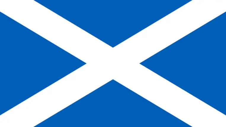 Skócia zászlaja. ( Illusztráció )