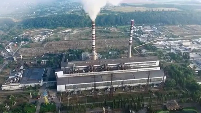 Az orosz támadók teljesen megsemmisítették a Kijevi területen található a Tripilszki hőerőművet. Fotó: Korrespondent.net