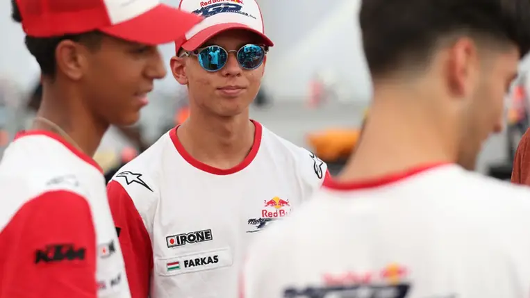 Bravúros pontszerzéssel zárta az idei Red Bull Rookies Cup-sorozatot Farkas Kevin. Fotó: Gold & Goose/Red Bull Content Pool