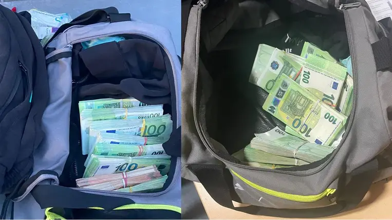 80 ezer euróval buktak  le a tiszaújlaki határállomáson. Fotó: Kárpátaljai Vámhivatal