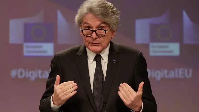  Thierry Breton. (Fotó: MTI/EPA/Olivier Hoslet)