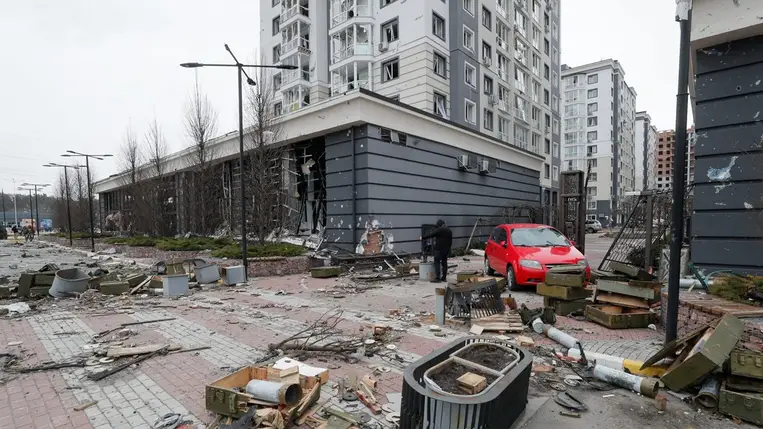 Uniós hitelből újult meg az ukrajnai háborúban jelentősen megsérült Bucsa városának vízellátó hálózata. (Fotó: MTI/EPA/ Szerhij Dolzsenko)