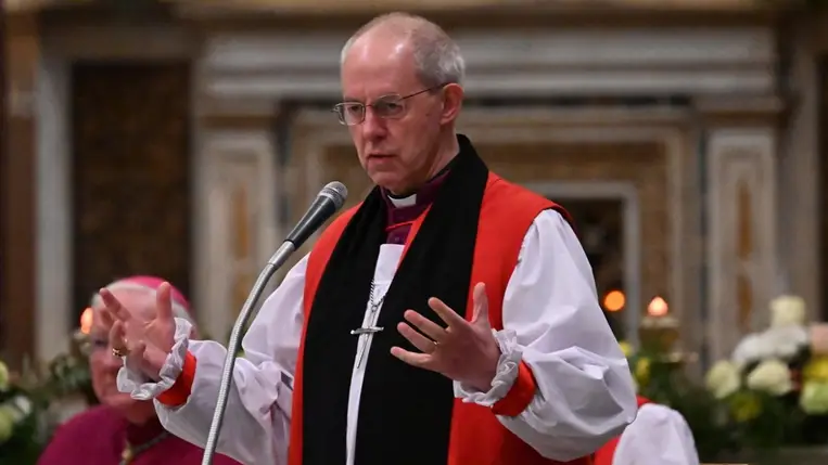 Justin Welby canterburyi érsek. (Fotó: MTI/EPA/ANSA/Maurizio Brambatti)