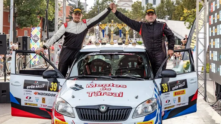 Kronome Ákos: Összességében elégedettek lehetünk, megnyertük a kategóriánkat! Fotó: Hajóka SportFotó