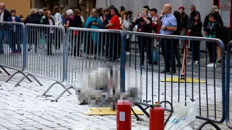 Egy férfi felgyújtotta magát Zágrábban Fotó: Damjan Tadić / CROPIX