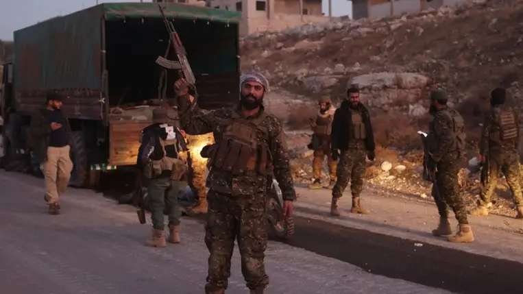 Iszlamista harcosok. Fotó: MTI/AP