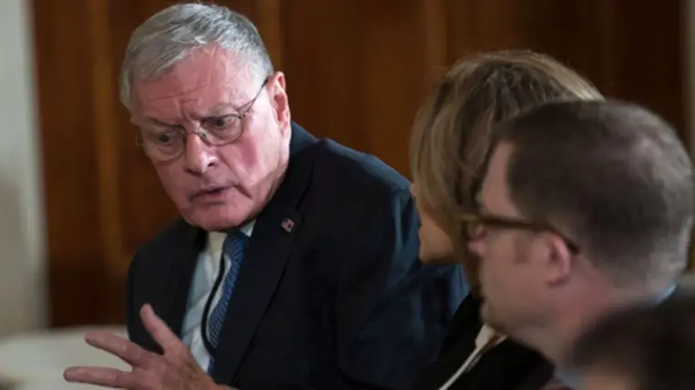 Keith Kellogg altábornagy. (MTI/EPA/Shawn Thew)