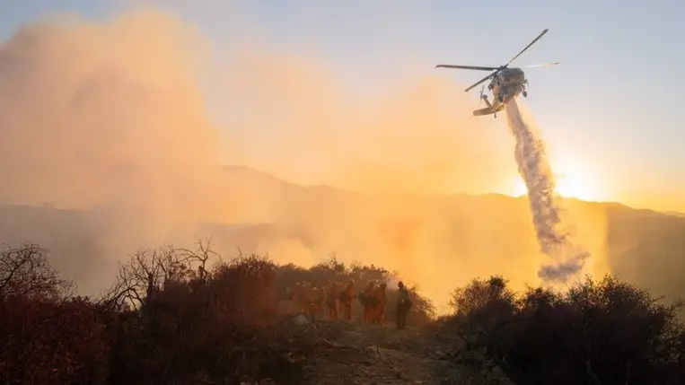 rizetben van egy gyanúsított, aki feltehetően szándékosan okozta a tűzvészt / Fotó: Middle East Images / AFP