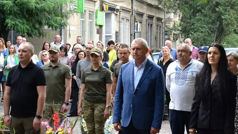 Állami Zászló Napja és Ukrajna függetlenségének 34. évfordulója – ünnepi megemlékezések. Fotó: facebook.com/PublicPageBabjak