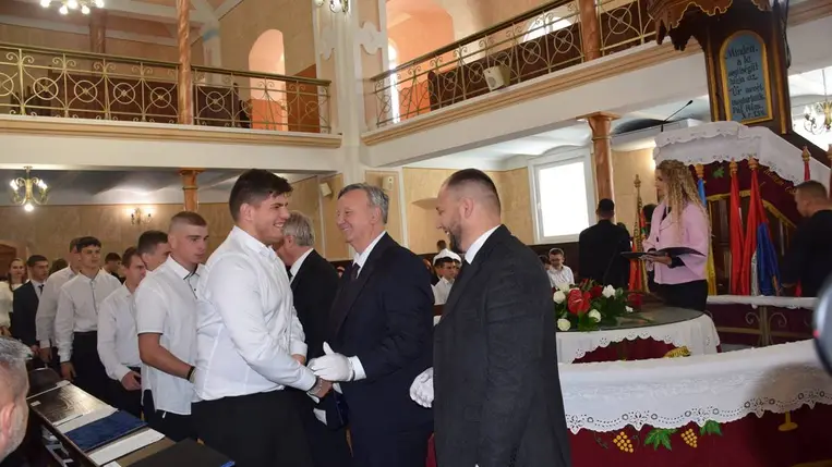 Az Egán Ede Szakképzési Centrum tanévnyitóján. Fotó: Kárpátinfó/ Kovács Elemér