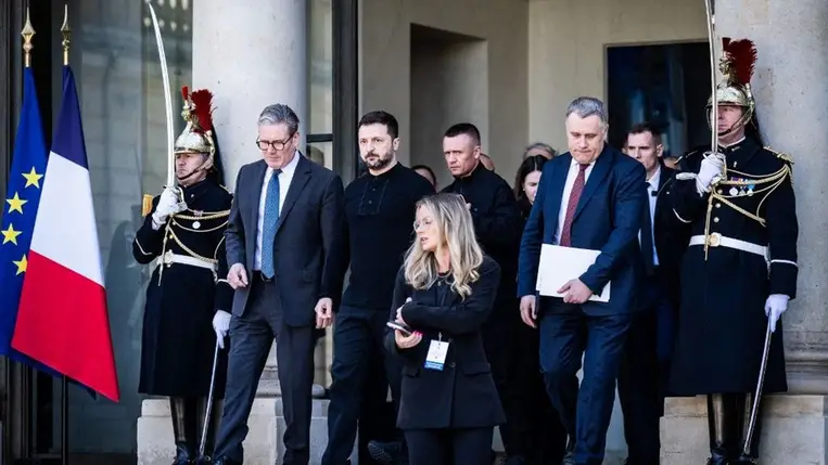 Legutóbb Párizsban találkoztak a koalíció tagjai /Fotó: Hans Lucas via AFP