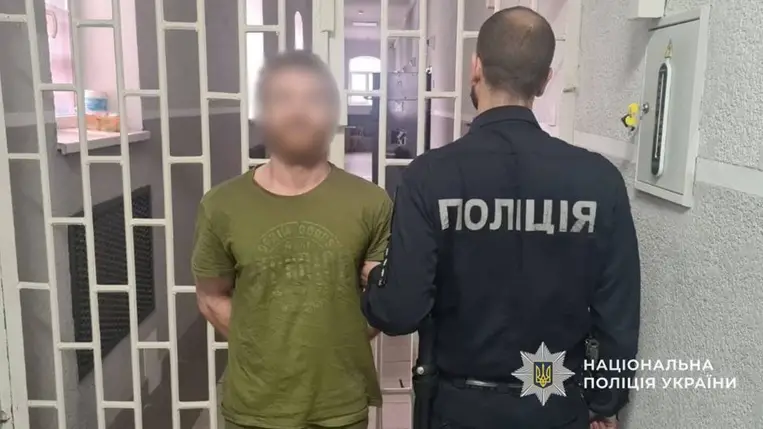 Gyilkosság Beregrákoson: a rendőrség őrizetbe vette a gyanúsítottat. Fotó: Ukrán Nemzeti Rendőrség