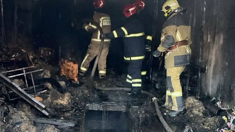 Kárpátalján, Ungváron kiütött tűzben életét vesztette egy férfi. Fotó: DSZNSZ