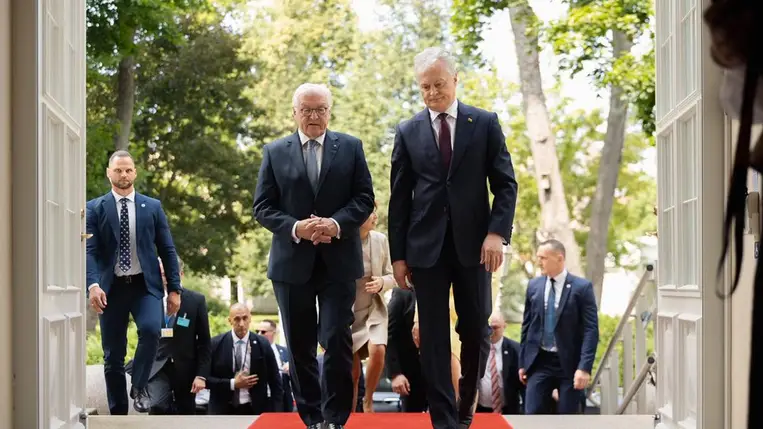  Litvánia és Németország elnöke Ukrajna támogatásáról és az Oroszországra való nyomásgyakorlásról tárgyalt