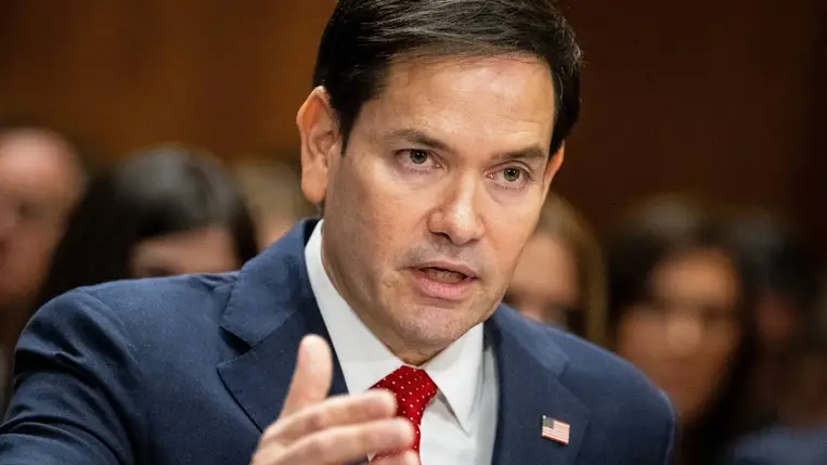 Marco Rubio amerikai külügyminiszter (Fotó: MTI/EPA/Graeme Sloan)