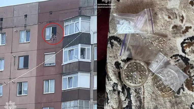 Munkácson egy nyitott ablak párkányán ült egy kislány – a rendőrség felelősségre vonta az apát. Fotó: Kárpátaljai Járőrszolgálat