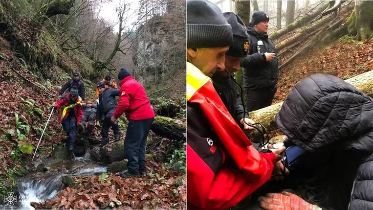 Négy napig bolyongott a hegyekben egy harkivi férfi Rahó térségében – sikeresen megmentették. Fotó: DSZNSZ