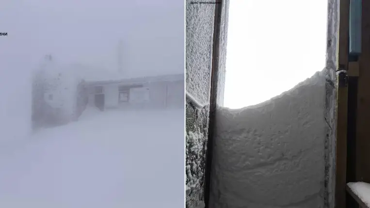 A Pop Ivan-hegyen 80 cm-es hótorlaszok vannak – a hegyi mentők óvatosságra intenek. Fotó: DSZNSZ