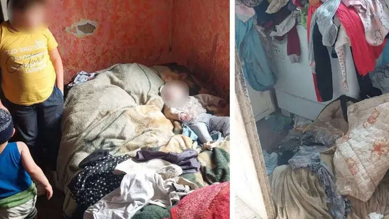 Sokkoló életkörülmények Kárpátalján – tízéves kislány gondoskodott a testvéreiről egy romos házban. Fotó: Mukachevo.net