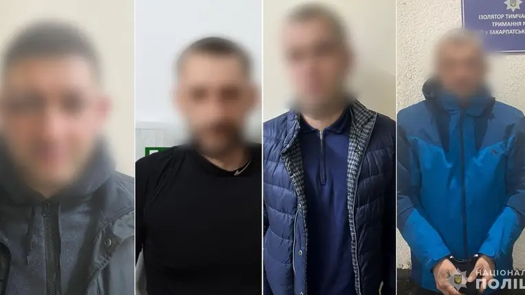 Kárpátalján letartóztatták egy csoport tagjait, akiket rendőrökkel szembeni garázdasággal gyanúsítanak. Fotó: Nemzeti Rendőrség