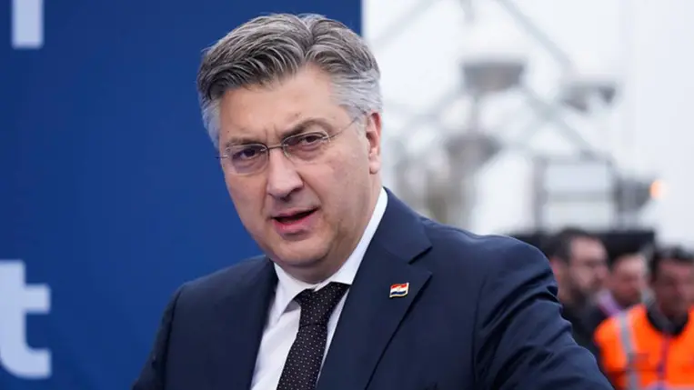 Andrej Plenkovic, horvát miniszterelnök. Fotó: Simon Wohlfahrt / Bloomberg / Getty Images Hungary