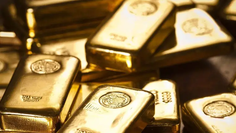 Aranyrudak. Aranytartalék.  Illusztráció