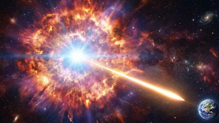 Felrobbanó fekete lyuk törmeléke találhatta el a Földet