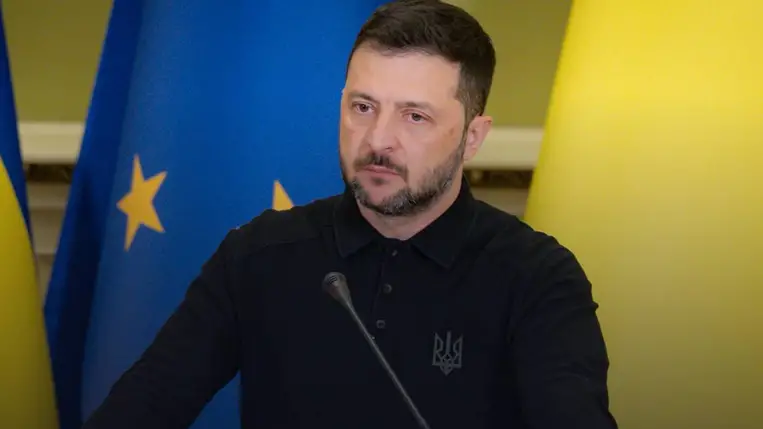 Volodimir Zelenszkij, Ukrajna elnöke. Fotó: Ukrán Elnöki Hivatal