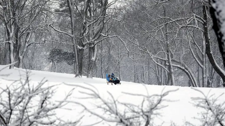 Hideg, télies idő. Illusztráció. Fotó: MTI/EPA/Toms Kalnins