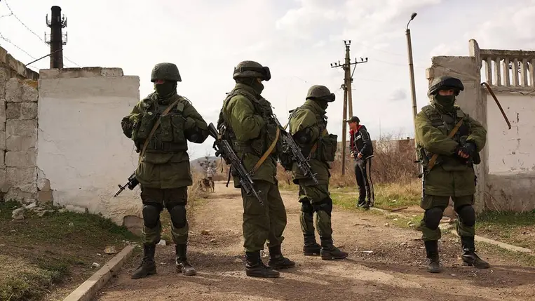 Orosz katonák 2014-ben. Fotó: Spencer Platt / Getty Images
