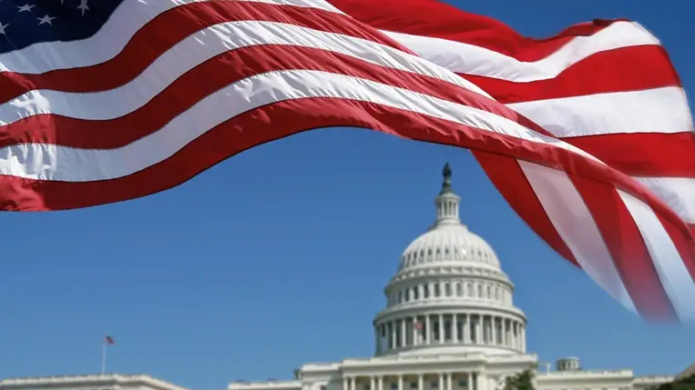 Az Amerikai Egyesült Államok (USA) Szenátusa. Illusztráció