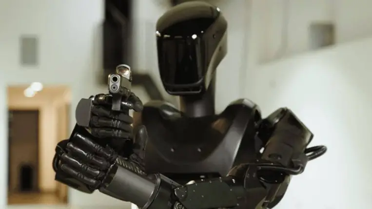 Terminátor kinézetű harci robotokat küldtek az amerikaiak Ukrajnába. Illusztráció. Fotó: X.com/CatholicJohnMN.