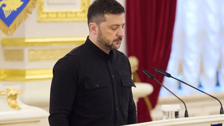 Volodimir Zelenszkij, Ukrajna elnöke. Fotó: Ukrán Elnöki Hivatal