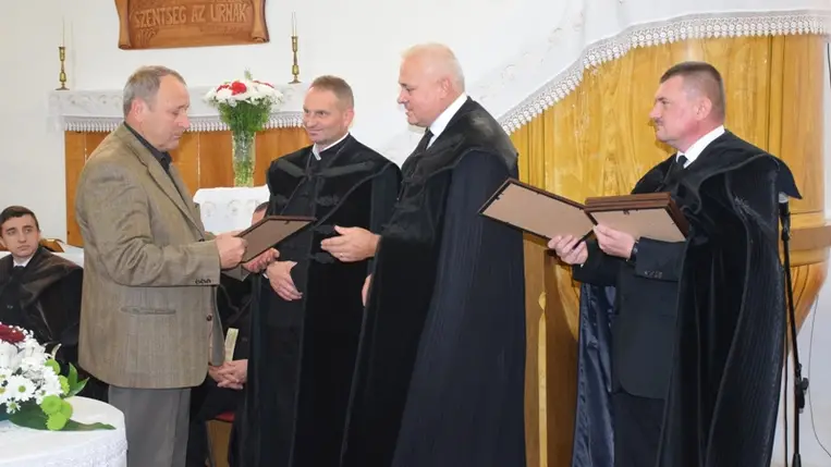 Hálaadás Verbőcön a megújult templomért. Fotó: Kovács Erzsébet