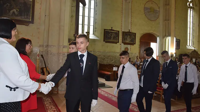 A II. Rákóczi Ferenc Kárpátaljai Magyar Főiskola Szakgimnáziumának tanévnyitóján. Fotó: Kovács Elemér