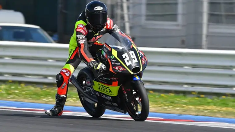 A hétvégi misanói futamon mutatkozik be a JuniorGP-ben Farkas Kevin. Fotó: H-Moto Team