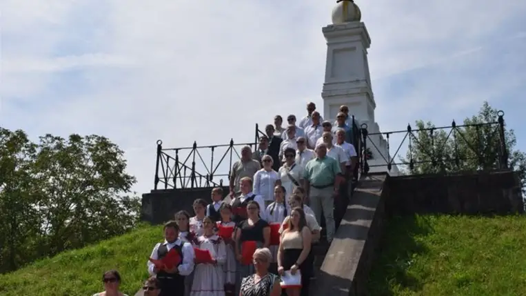 Megemlékezés a turulmadaras emlékműnél - Szabadságharcaink üzenete. Fotó: Kárpátinfo/Kovács Elemér