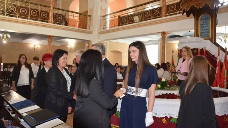 Az Egán Ede Szakképzési Centrum tanévnyitóján. Fotó: Kárpátinfó/ Kovács Elemér