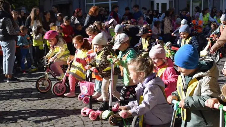 Harmadszor tartottak Rolling Go felvonulást Beregszászon. Fotó: Kárpátinfó/ Marton Erzsébet